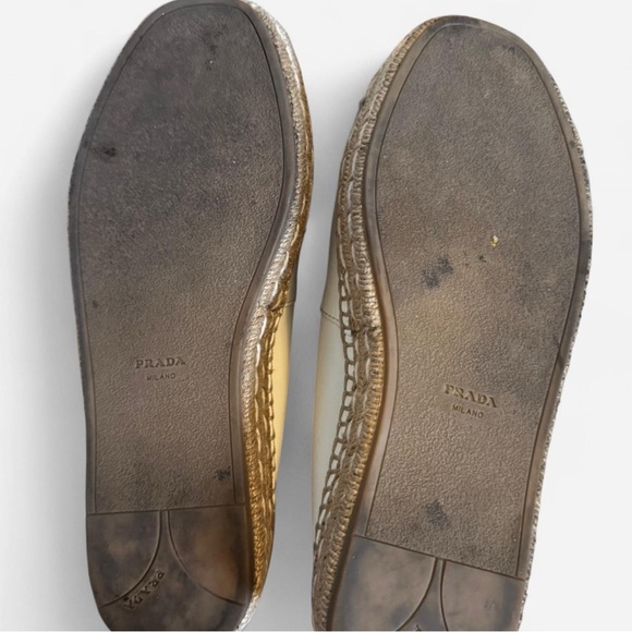 Prada Cream Espadrille Flats with Jute Sole - Picture 4 of 8